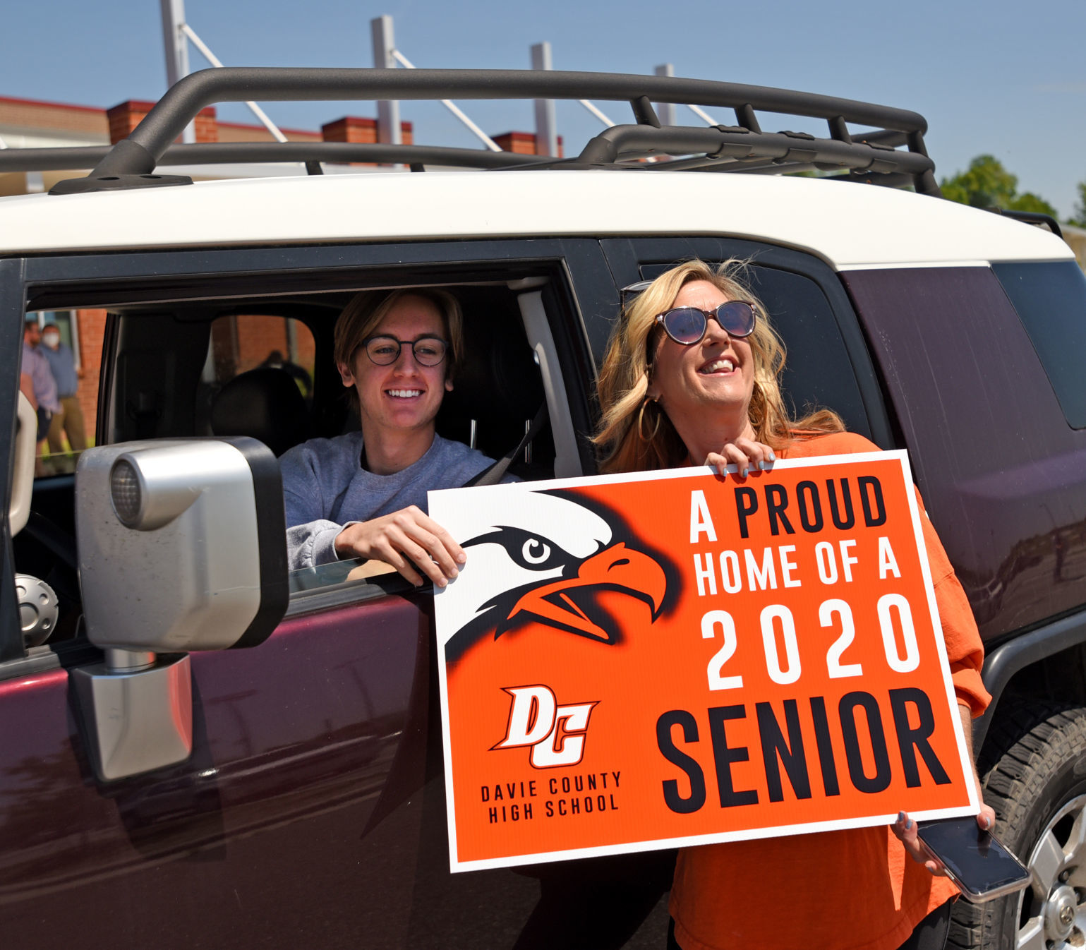 Davie County cap and gown pickup